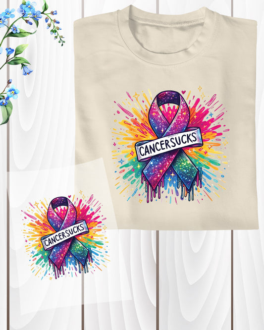 Cancer Sucks Heat Transfer for Shirts