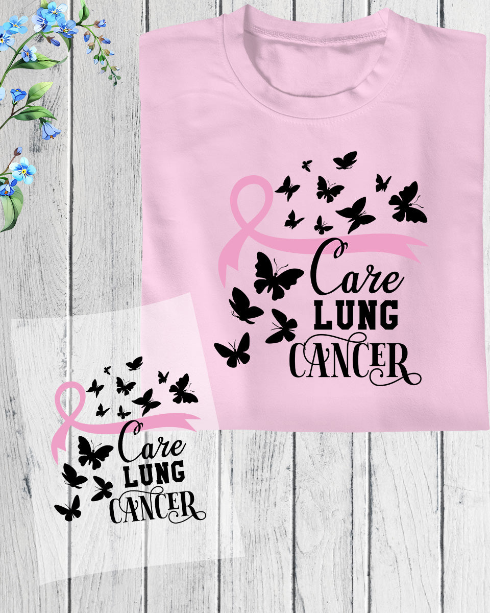 Care Lung Cancer DTF Transfer Film