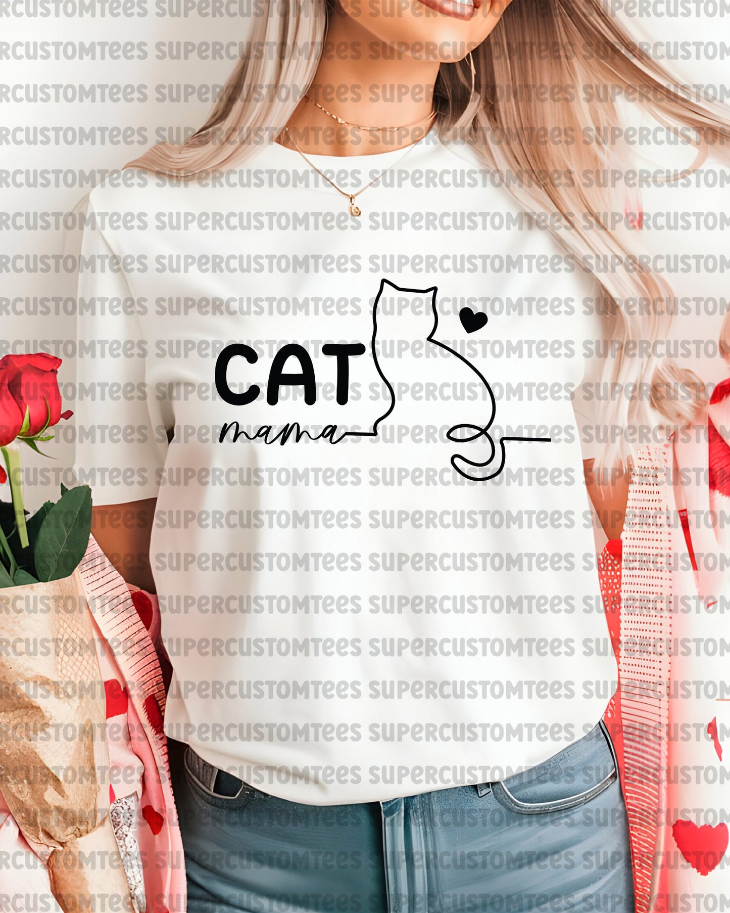 Cat Mama Heat Transfer for Shirts