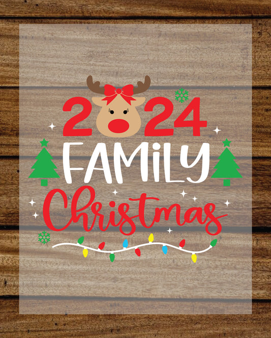 Family Christmas 2024 DTF Transfer Film