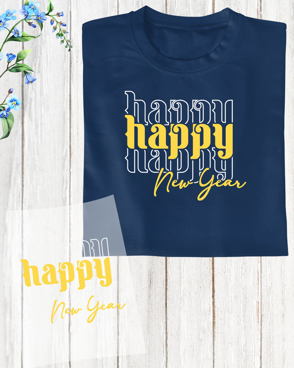 Happy New Year DTF Transfer