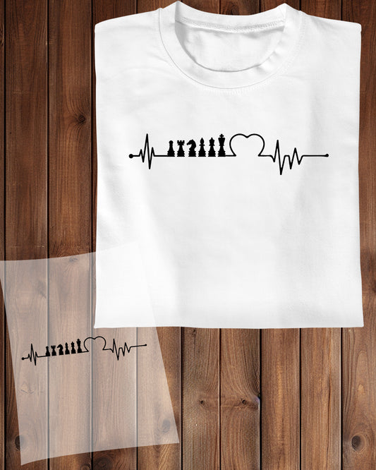 Chess Heart DTF Transfer Film