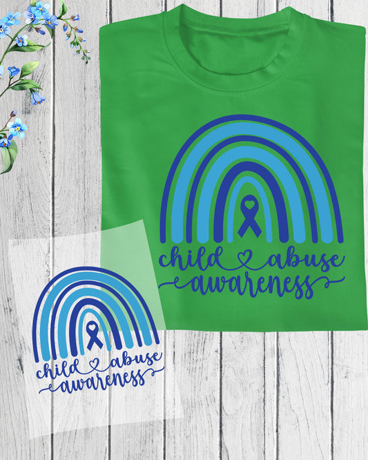 Child Abuse Awareness DTF Transfer Ready to Press