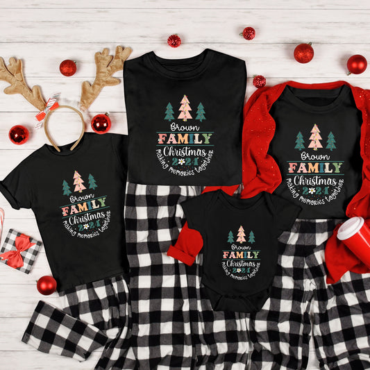 Christmas Family Name DTF Transfer Making Memories Together