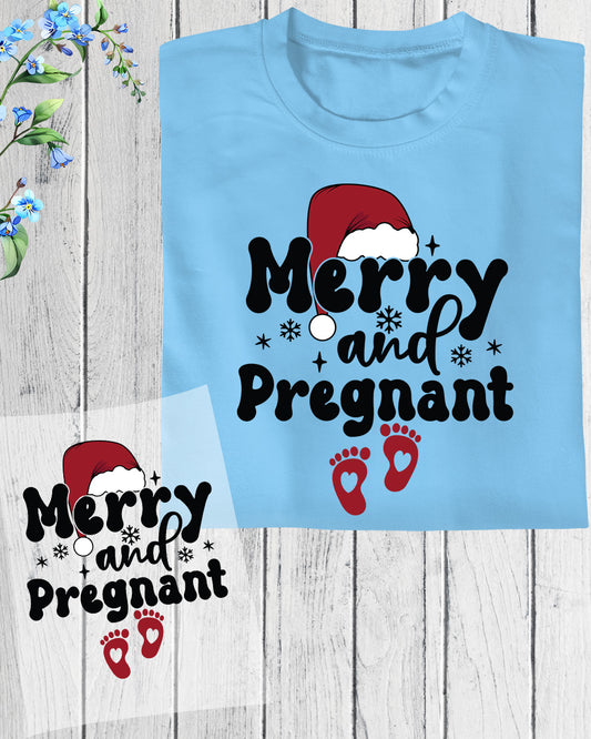 Christmas Pregnancy DTF Transfer