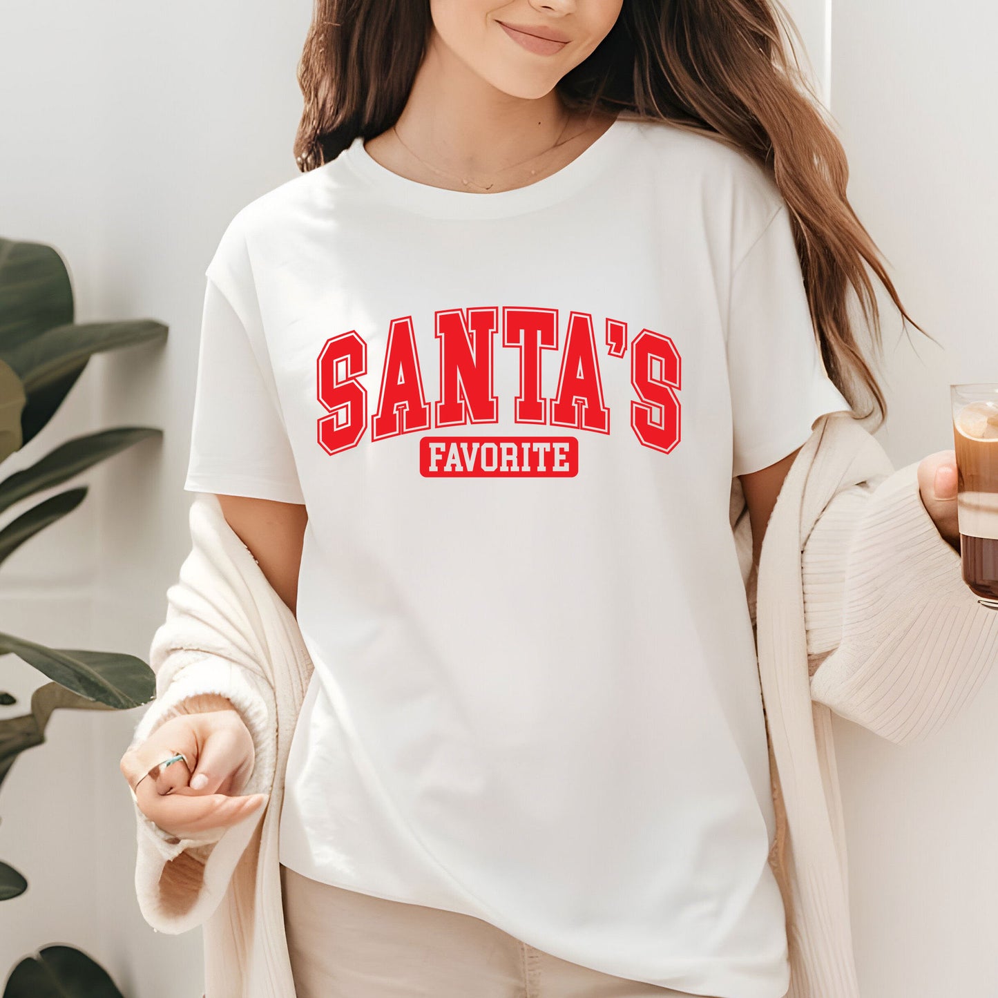 Christmas Sweatshirt, Santas Favorite Christmas Sweatshirt, Festive Holiday Shirts, Womens Christmas Top, Funny Christmas Tees