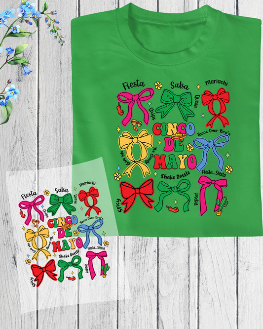 Cinco De Mayo DTF Transfer Ready to Press