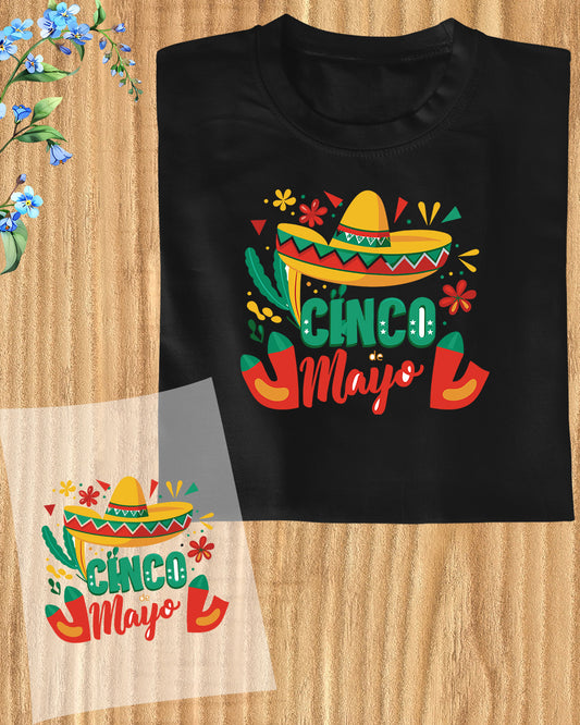 Cinco Mayo DTF Transfer Film