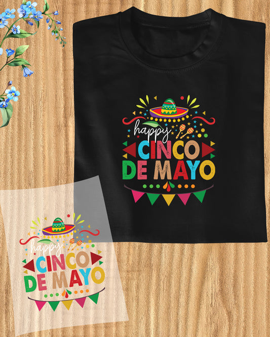 Cinco De Mayo Trendy DTF Transfer Film