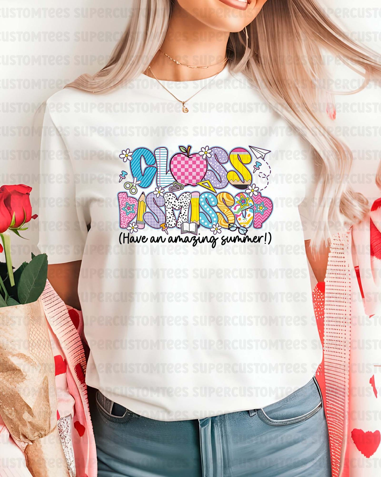 Class Dismissed Heat Transfer For Shirts Summer