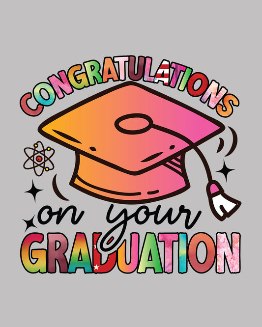 Congratulations On Your Graduations DTF Transfer Film