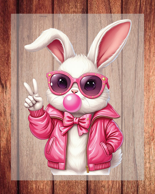 Cool Bunny DTF Transfers Ready To Press