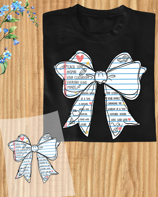 Coquette Trendy Teacher DTF Transfer