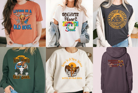 Country Soul DTF Transfers Ready to Press