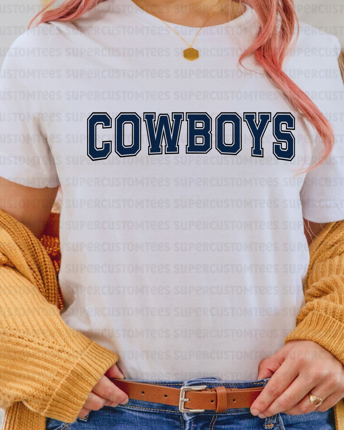 Cowboys DTF Heat Transfer Ready to Press