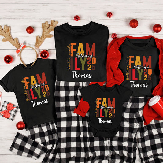 Custom Family Thanksgiving 2025 DTF Transfer