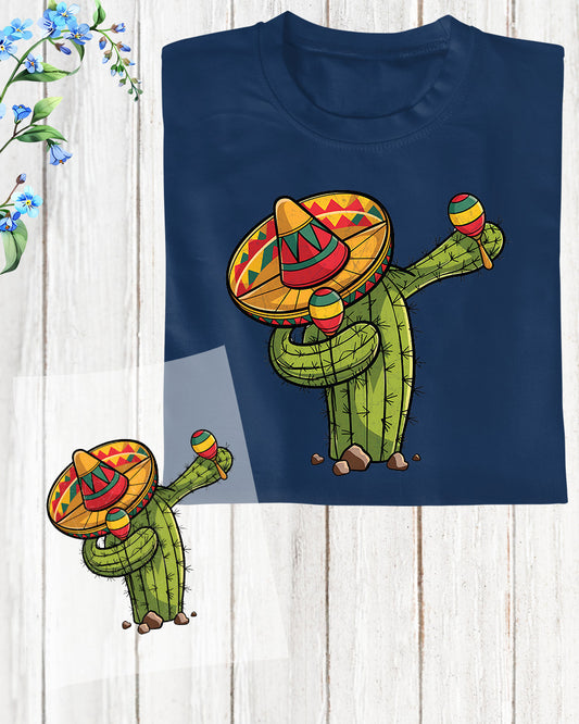Dabbing Cactus Cinco De Mayo DTF Transfer