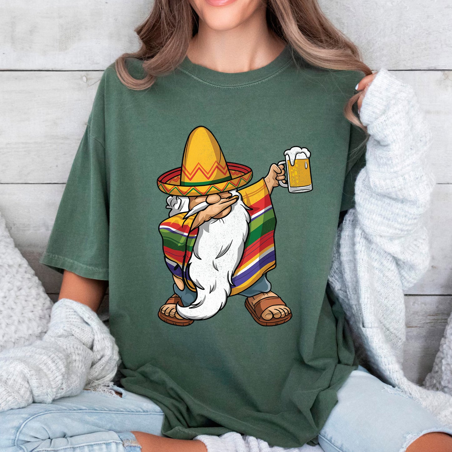 Dabbing Gnome Cinco De Mayo DTF Transfer