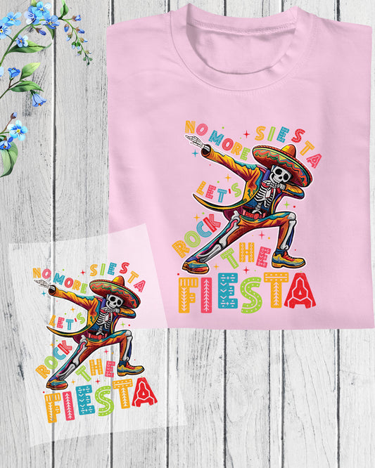 Dabbing Skeleton Cinco De Mayo DTF Transfer