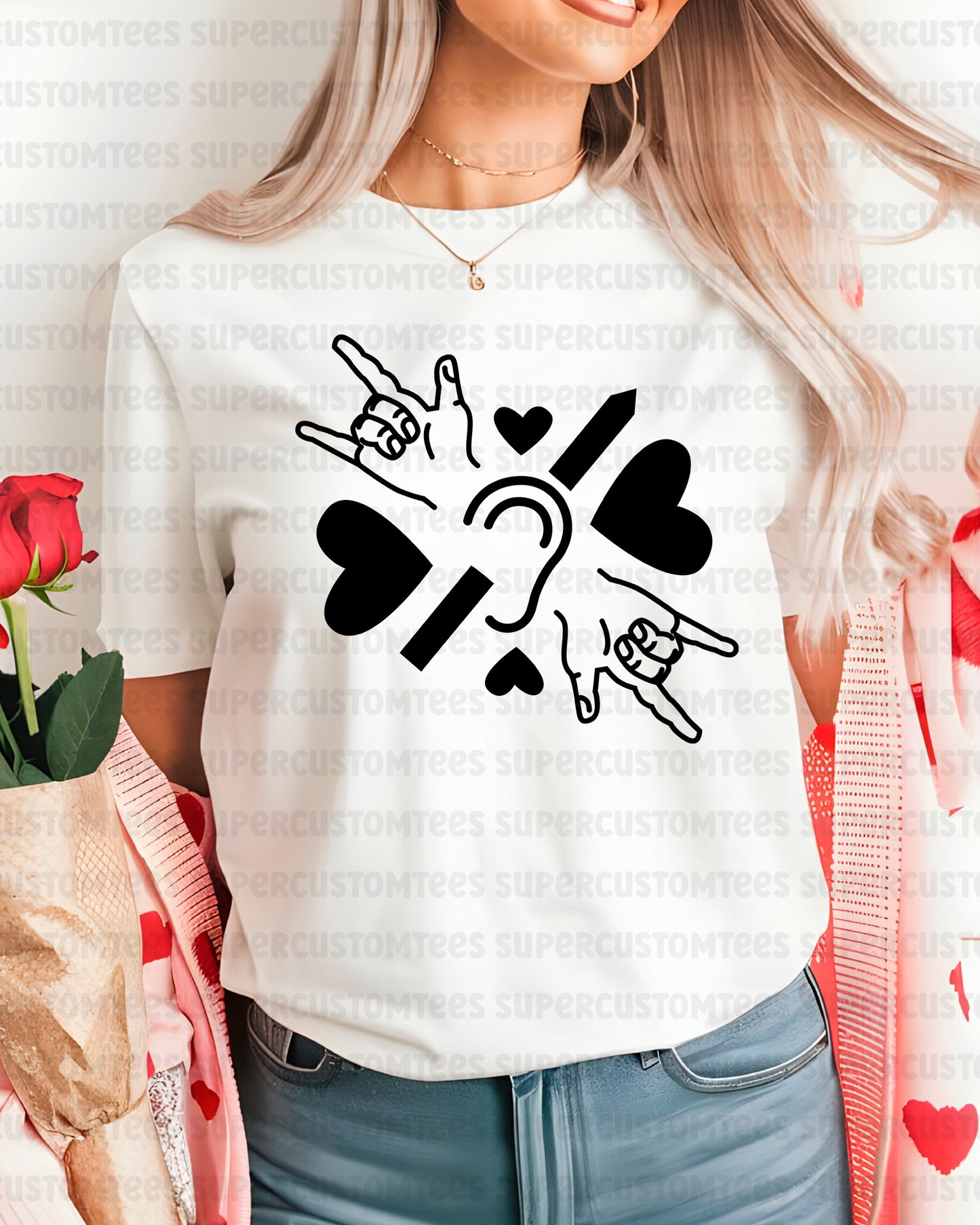 Deaf Awareness DTF Transfer Ready to Press