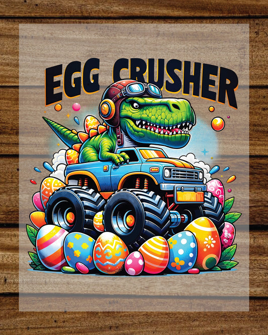 Dinosaur Monster Egg Crusher DTF Transfers Ready To Press