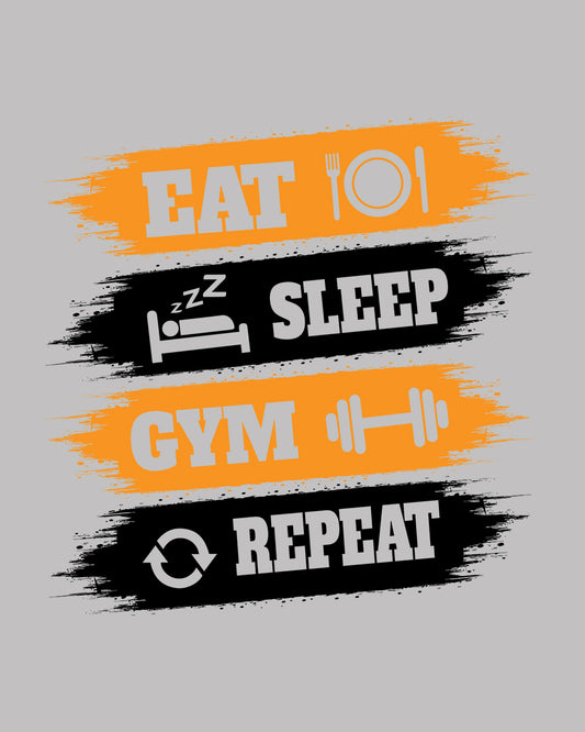 Eat Sleep GYM Repeat DTF Transfer Film