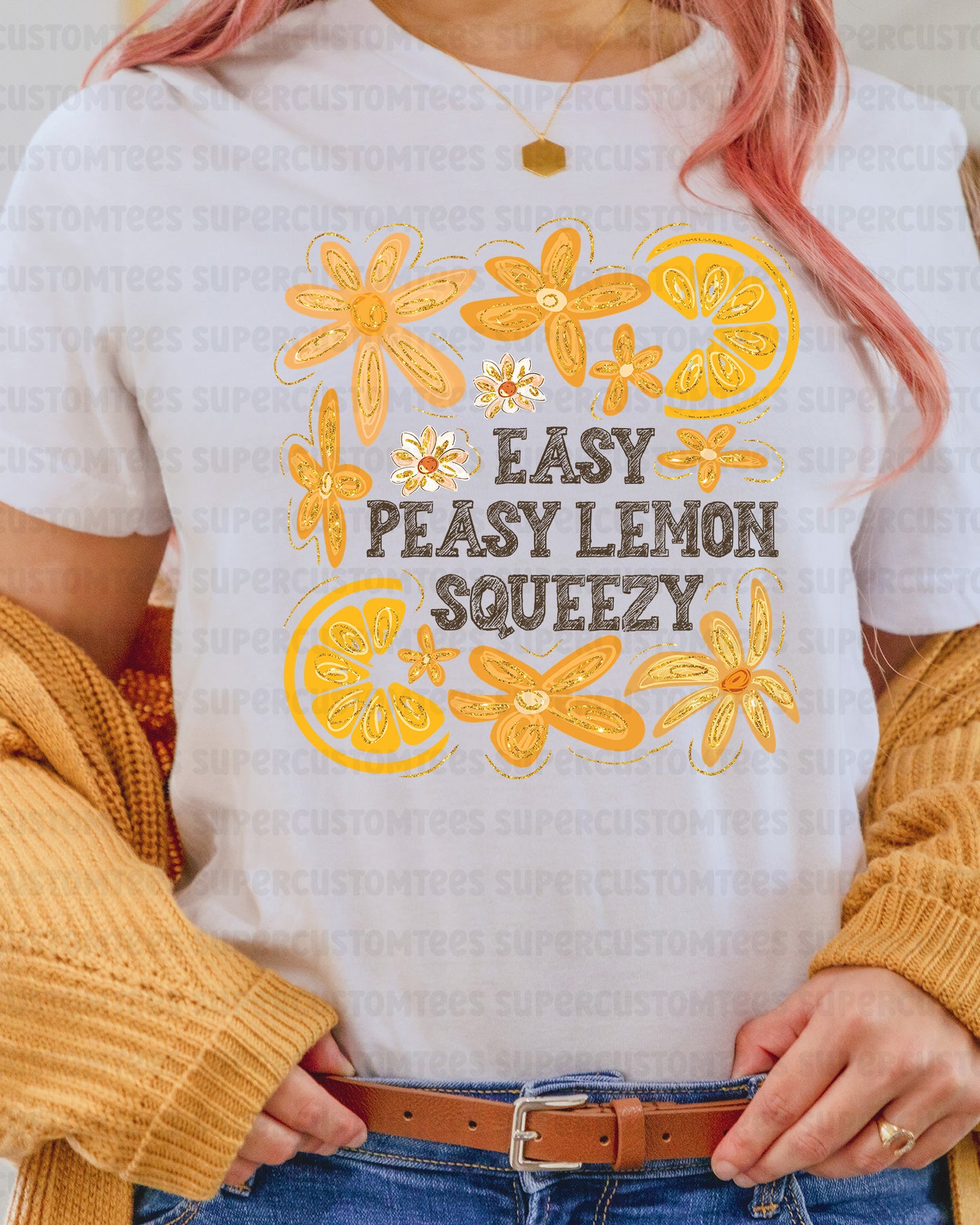 Easy Peasy Lemon Squeezy DTF Transfer Ready to Press