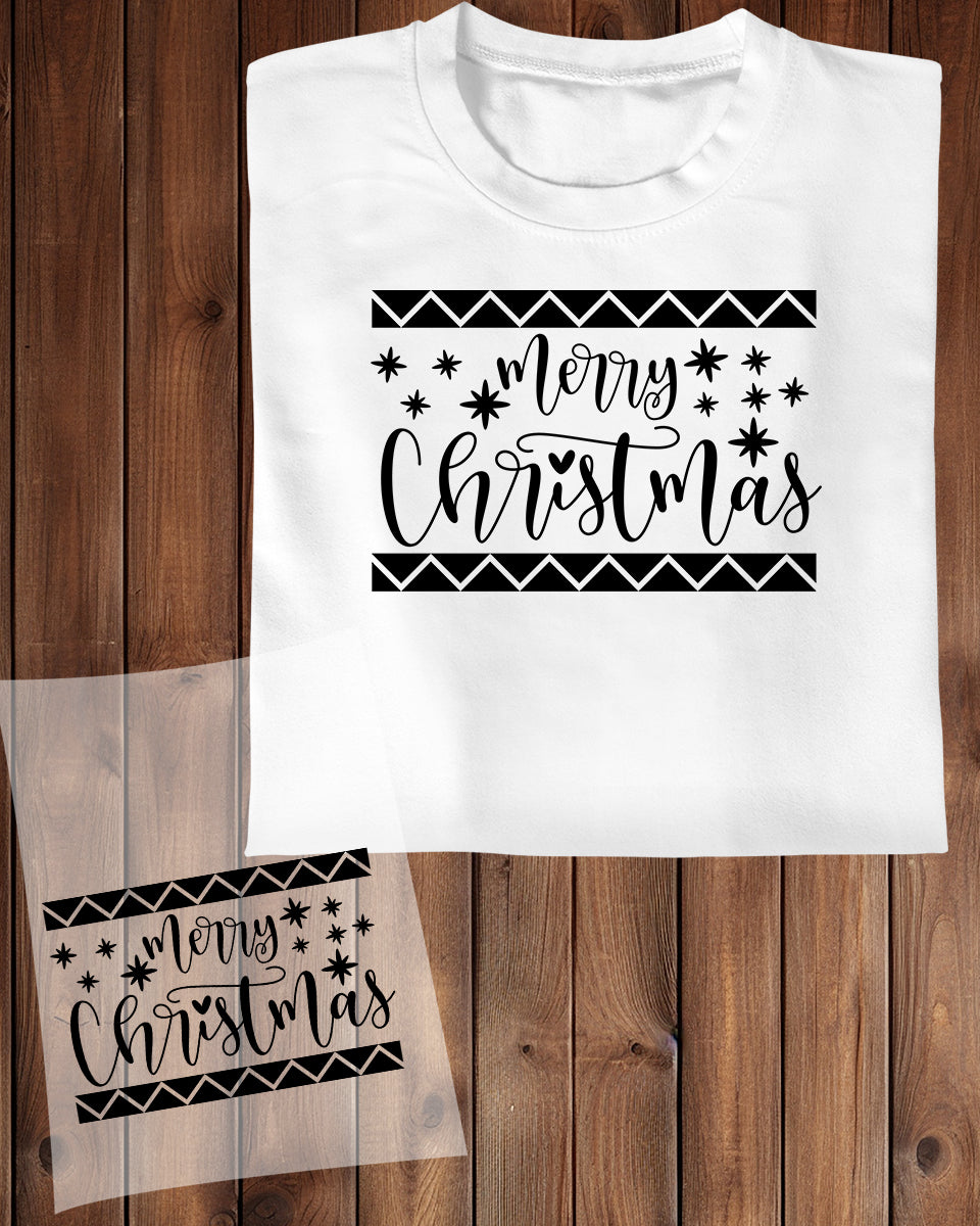 Merry Christmas DTF Transfer Film