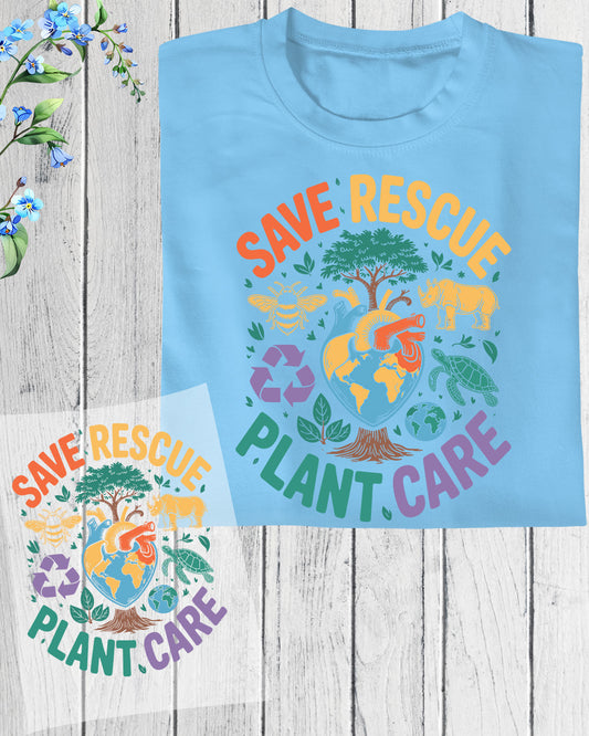 Endangered Species Awareness DTF Transfer Ready to Press