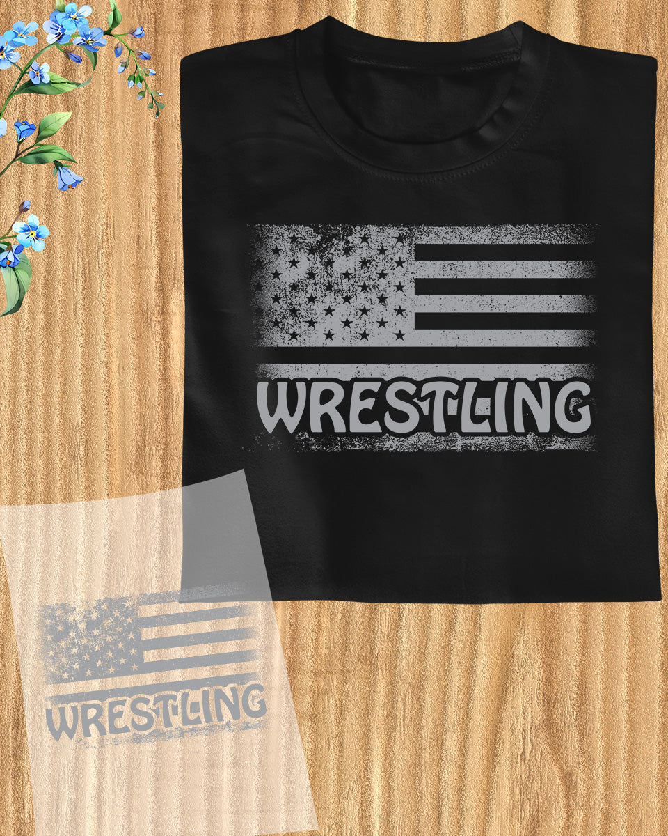American Wrestling Flag DTF Transfer Film