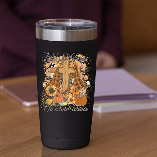 Fall for Jesus Cross with Pumpkins DTF Transfer