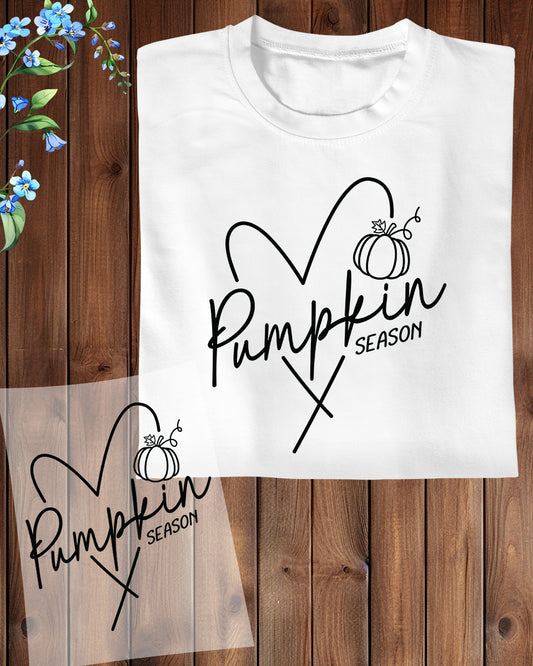 Fall Pumpkin Season Heat Transfer ready to Press