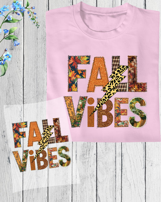Fall Vibes Autumn Heat Transfer ready to Press
