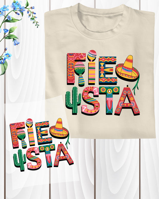 Fiesta Shirt Heat Transfer
