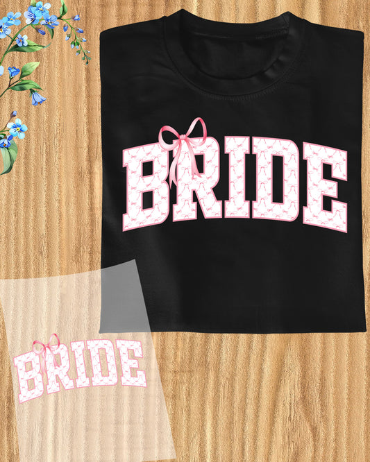 Floral Bride Iron on Transfers for Shirts