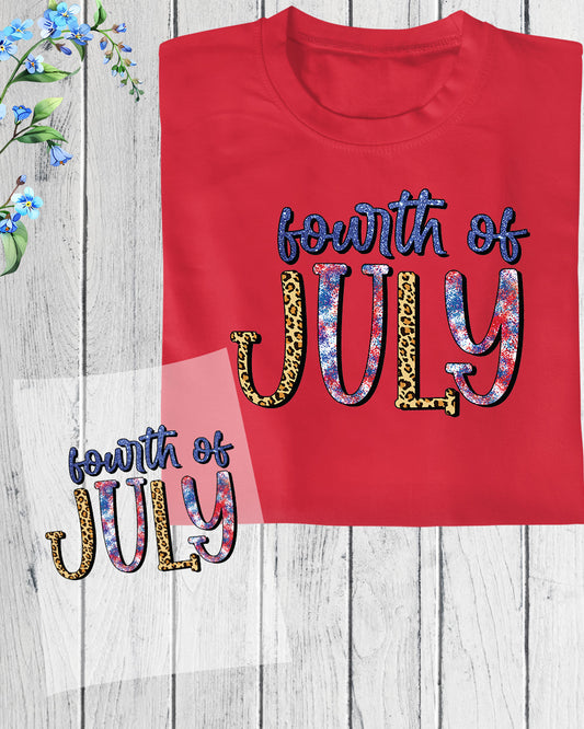 Fourth of July DTF Transfer Ready to Press