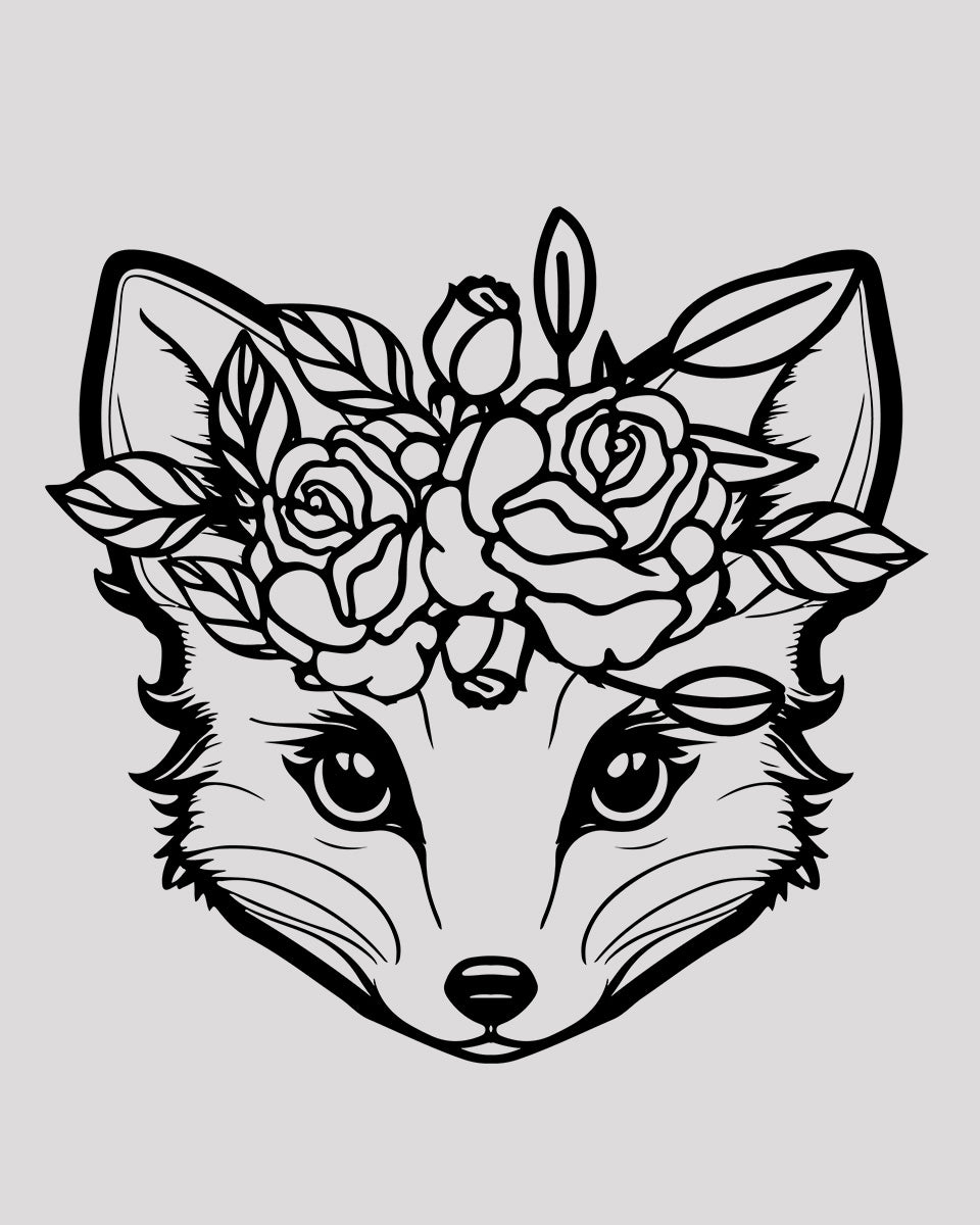 Cute Fox DTF Transfer Film