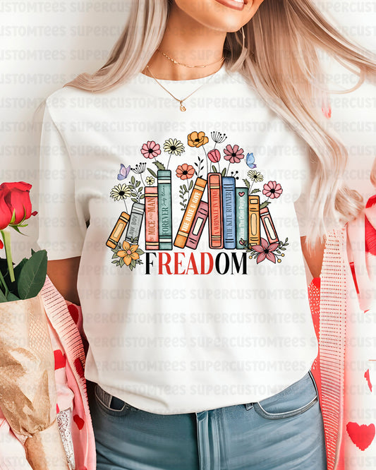 Freadom Book Lover Aesthetic Heat Transfer
