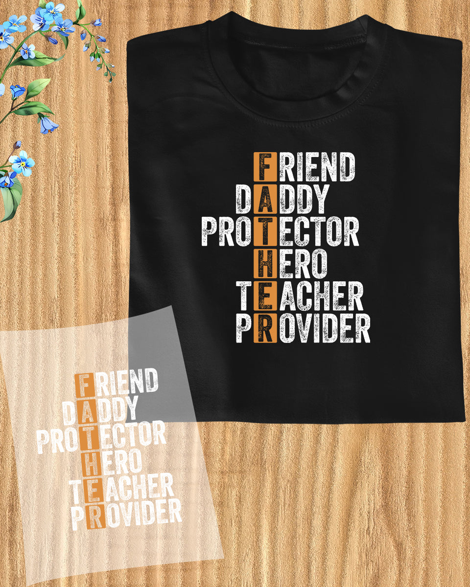 Father Definition Retro DTF Transfer Film
