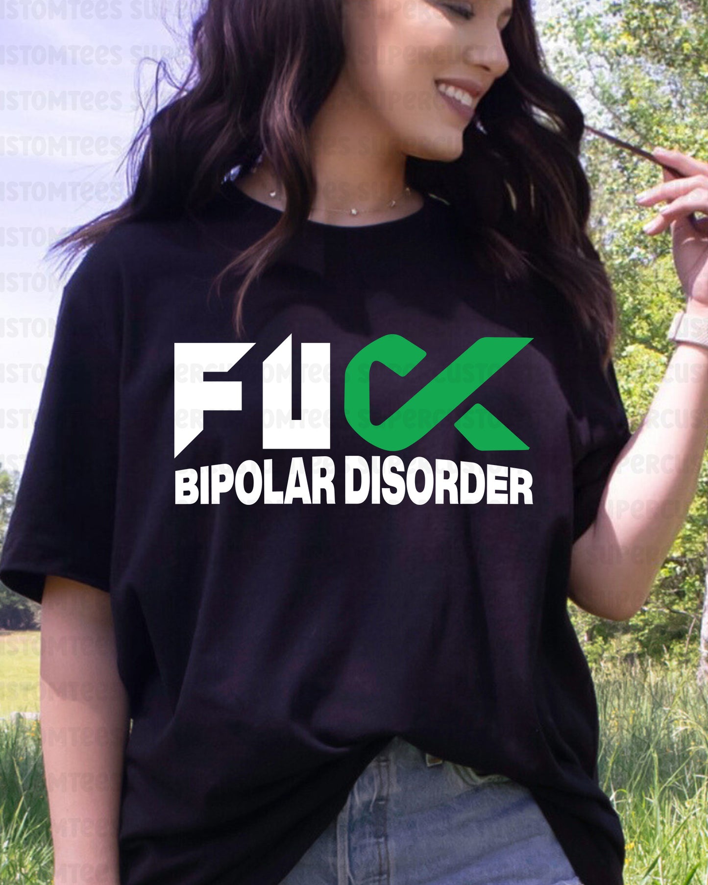 Fuck Bipolar Disorder Awareness DTF Transfer