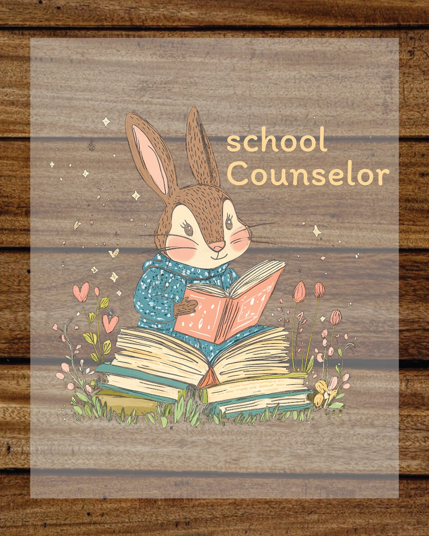 Funny School Counselor DTF Transfer Ready to Press