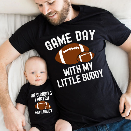 Game Day Dad And Baby Matching Shirt