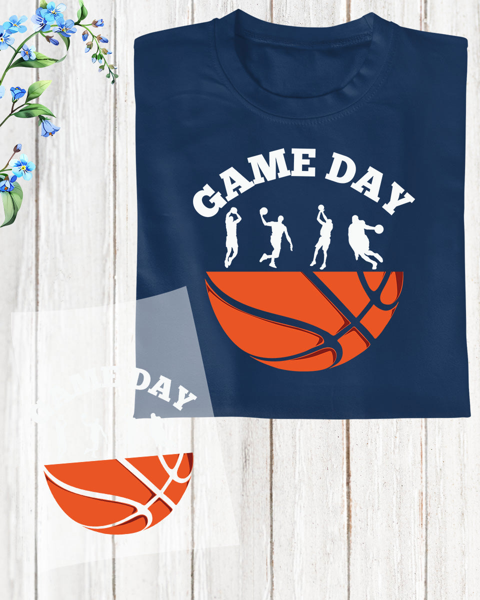 Game Day Basketball Gifts DTF Transfer Film