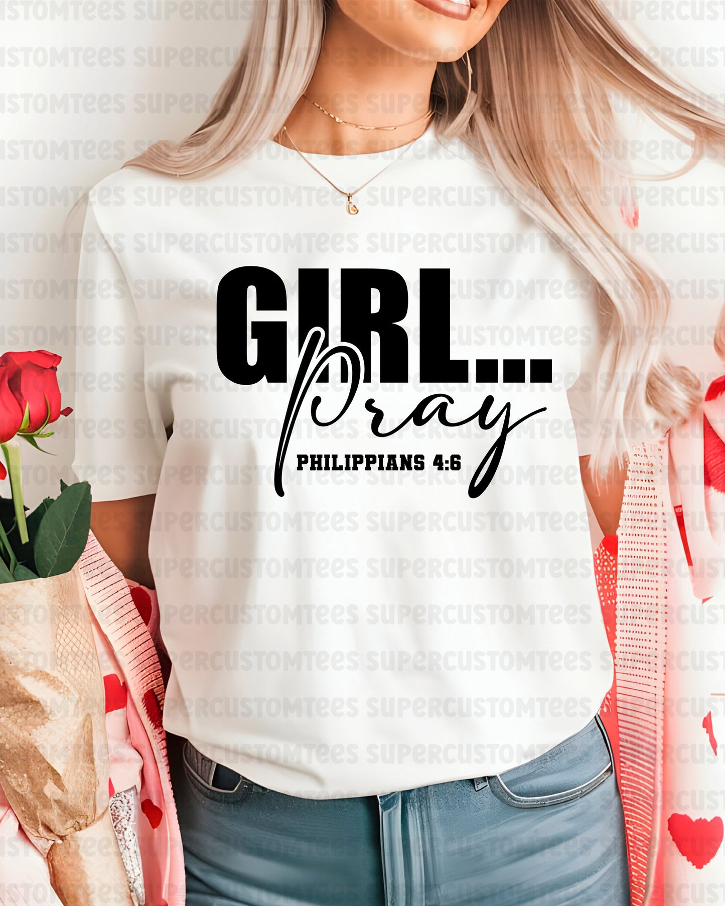 Girl Pray DTF Transfer Heat Transfer