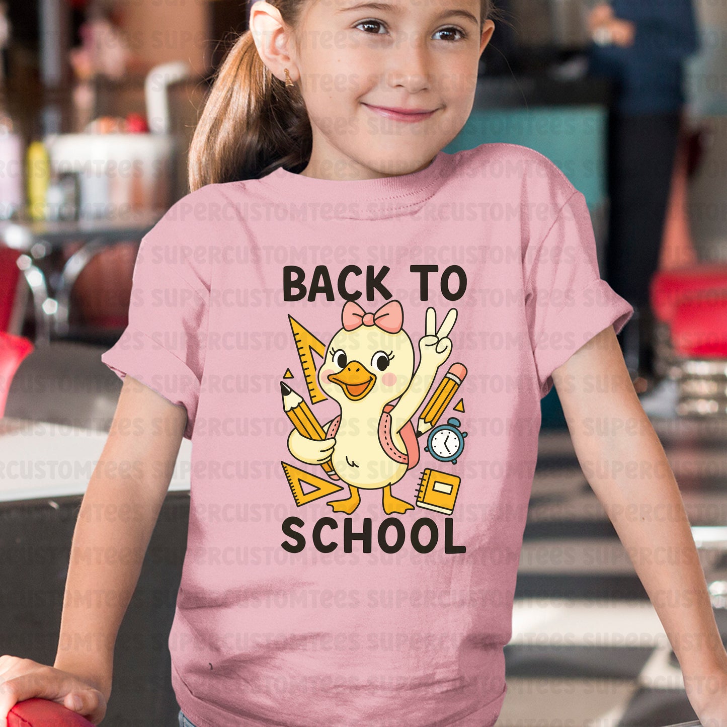 Girls Back to School DTF Transfer Ready to Press