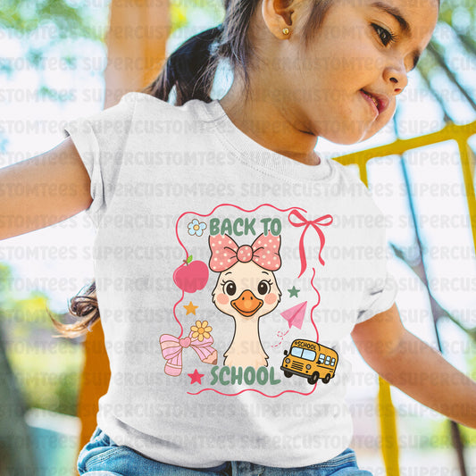 Girls School Goose DTF Transfer Ready to Press