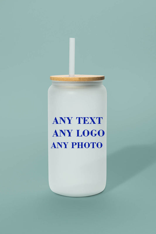 Glass Cups With Bamboo Lids Custom