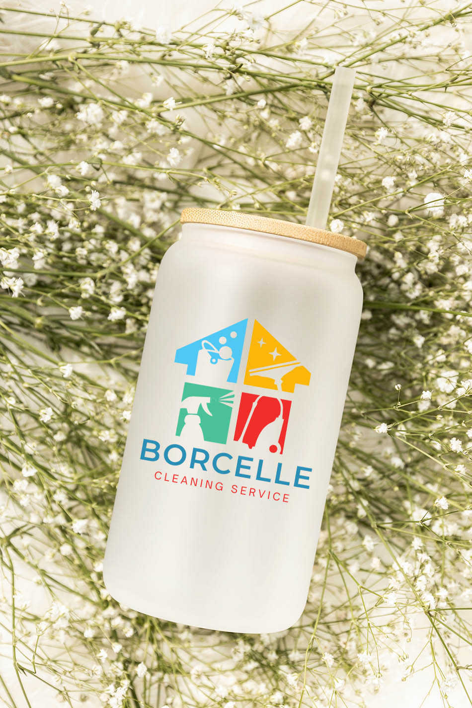 Glass Cups With Bamboo Lids Custom