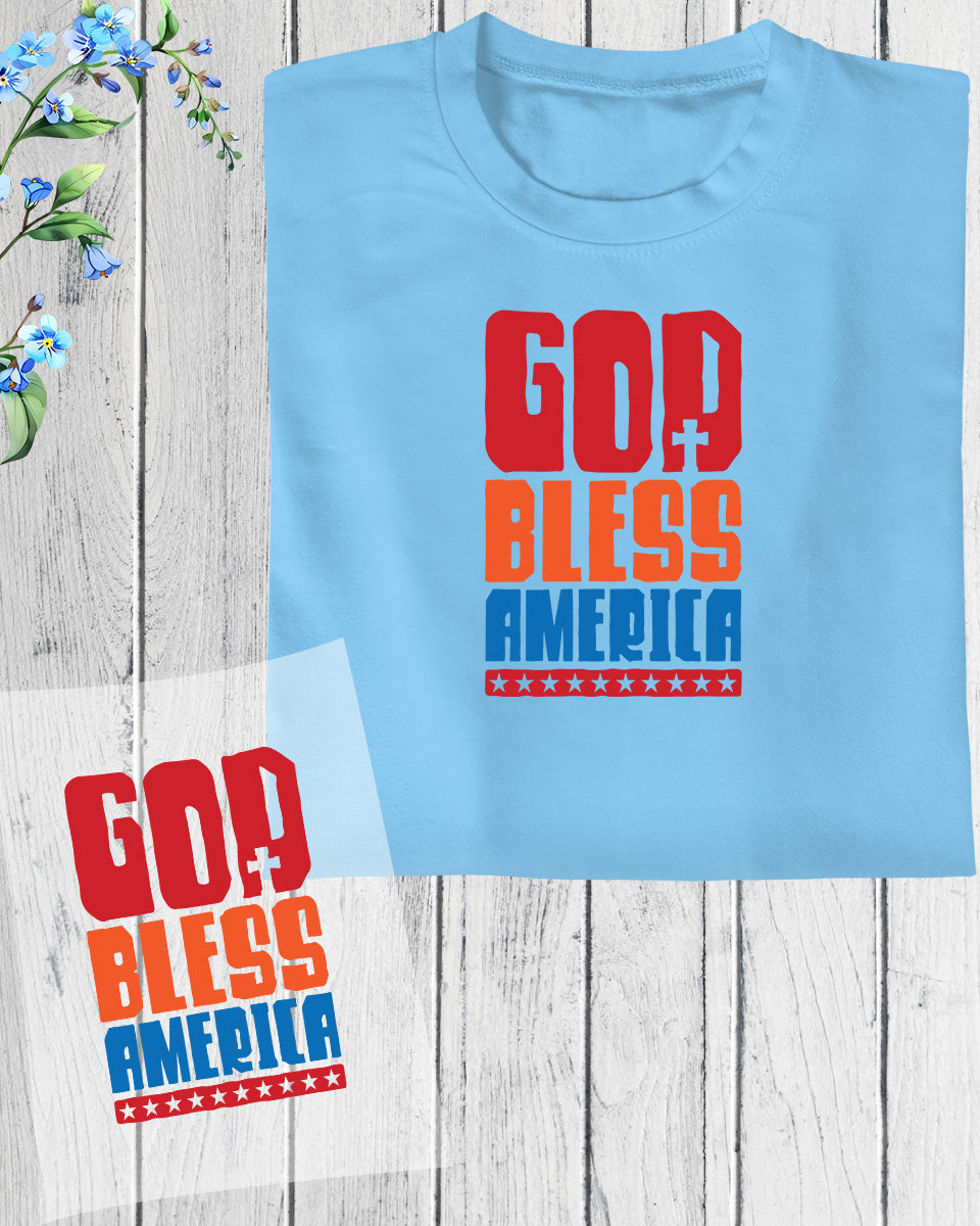 God Bless America DTF Transfer Film
