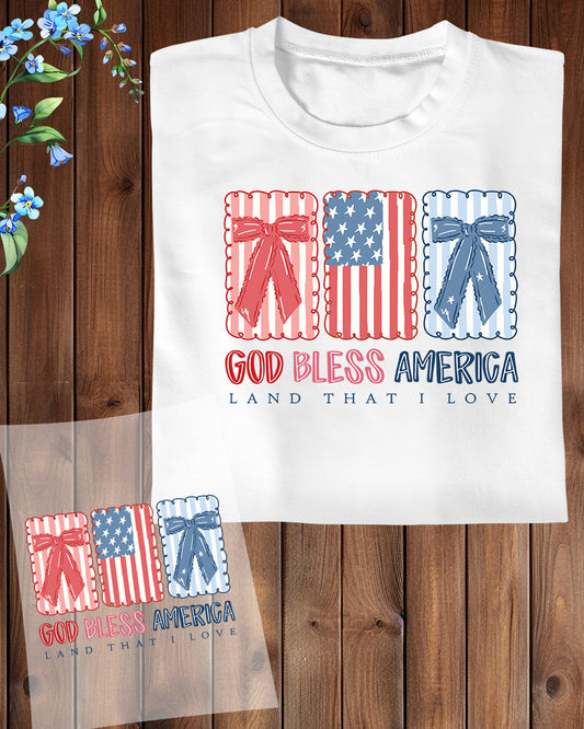 God Bless America DTF Transfer